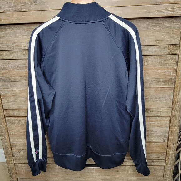 Champion Notre Dame Blue Zip Up Jacket Mens XL Vintage - Picture 3 of 8